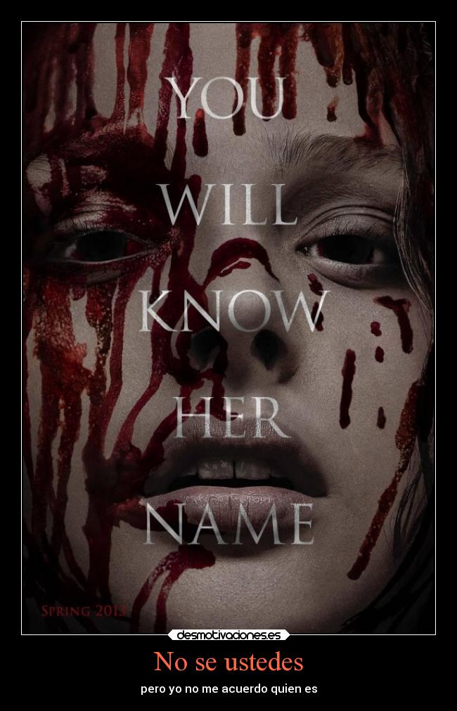 No se ustedes - pero yo no me acuerdo quien es
