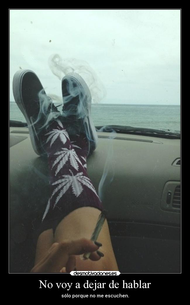 No voy a dejar de hablar - sólo porque no me escuchen.