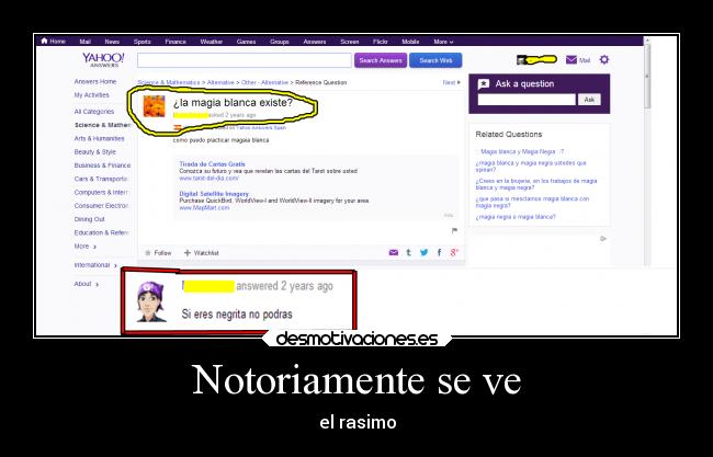 Notoriamente se ve - el rasimo