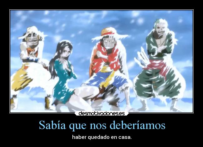 Sabía que nos deberíamos -