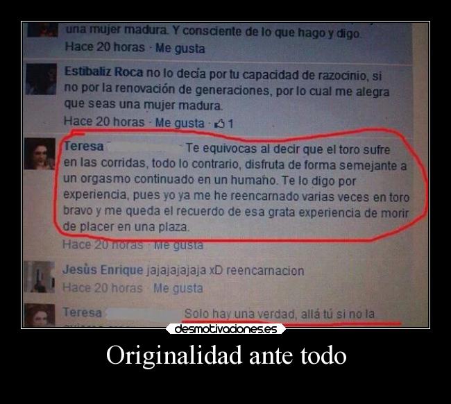 Originalidad ante todo -