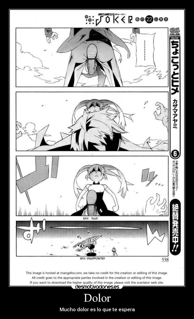 carteles dolor manga desmotivaciones