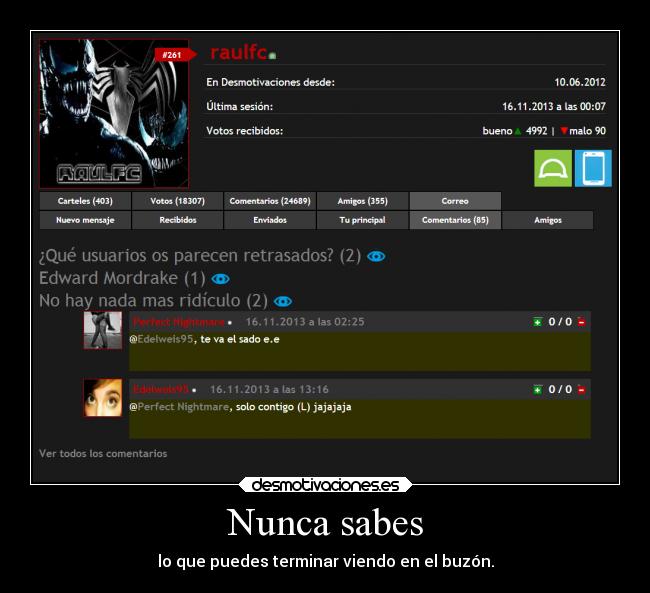 Nunca sabes - lo que puedes terminar viendo en el buzón.