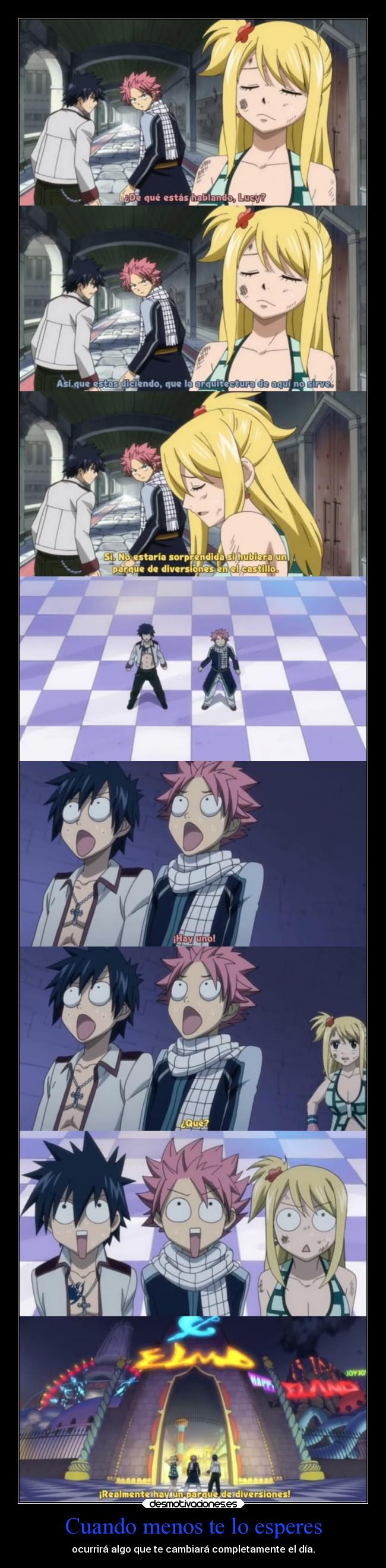 carteles fairy tail natsu gray lucy clandominadores ejercitodemar desmotivaciones