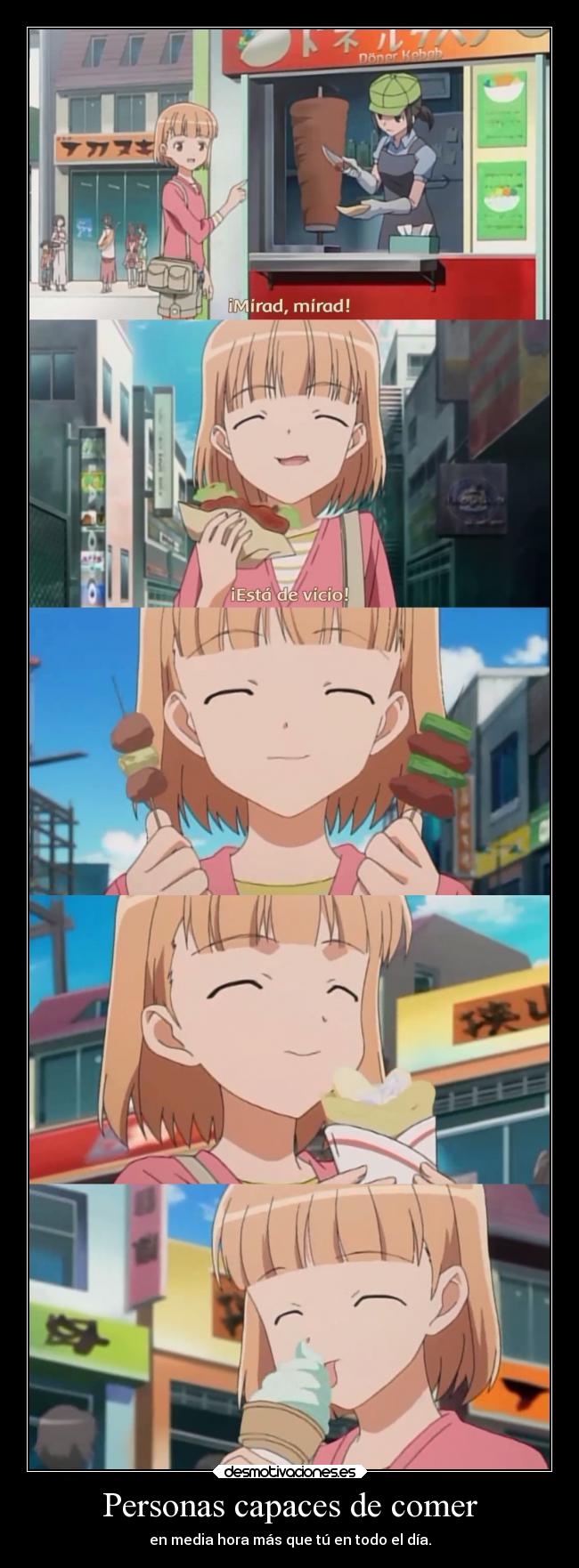 carteles raptorhunters harukaze anime manga otaku sky girls agujero negro estomago comida comer desmotivaciones