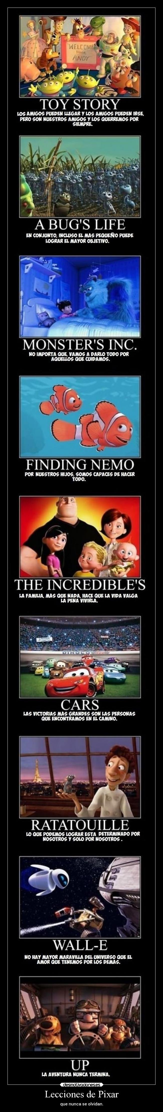 Lecciones de Pixar -