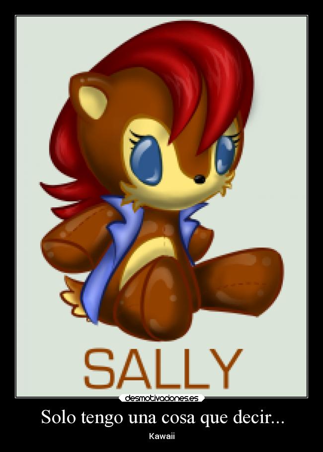 carteles sally acorn kawaii desmotivaciones