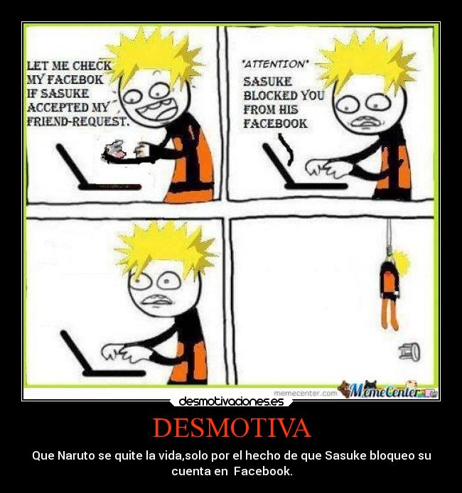 carteles suenos tristeza naruto desmotivaciones