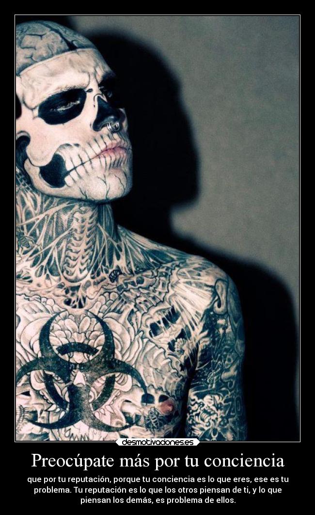 Preocúpate más por tu conciencia -