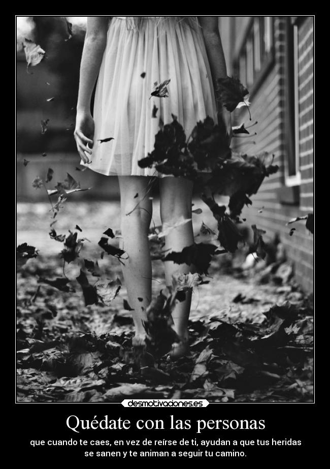 Quédate con las personas -