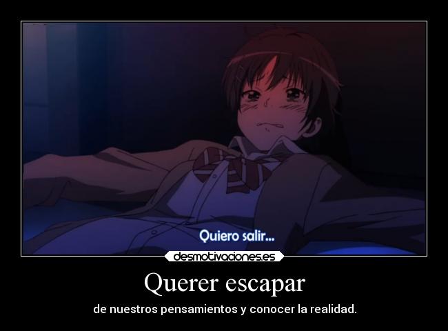 Querer escapar -