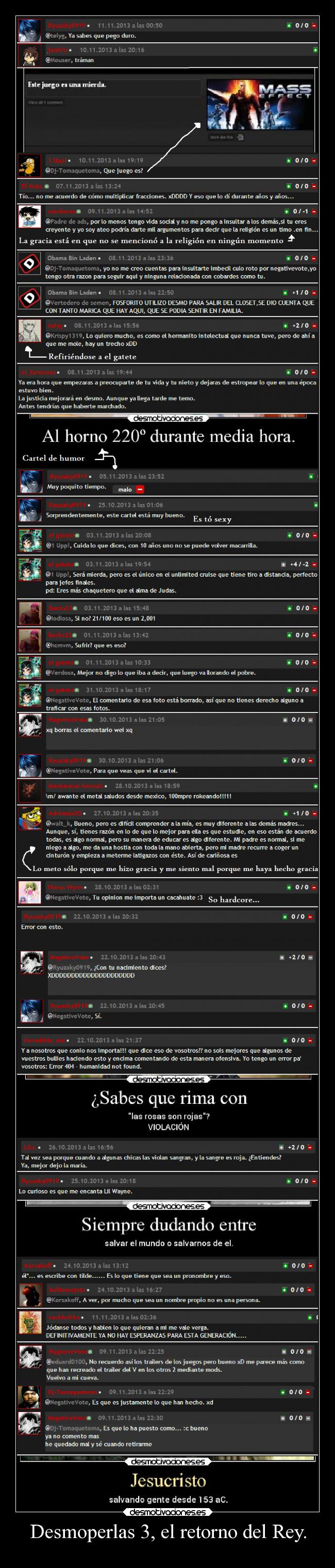 Desmoperlas 3, el retorno del Rey. - 