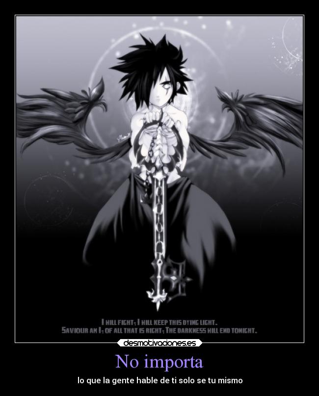 No importa - lo que la gente hable de ti solo se tu mismo