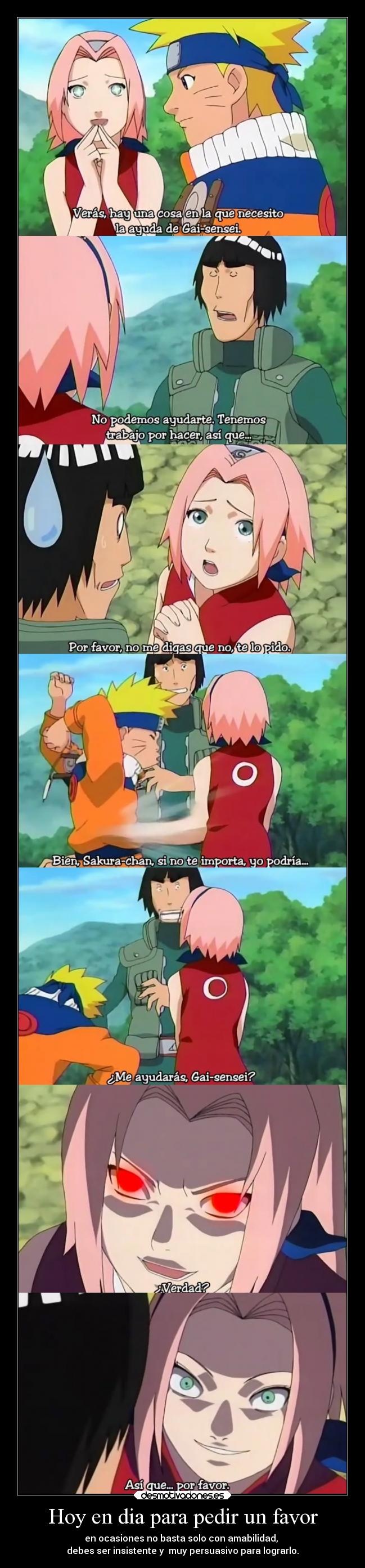 Hoy en dia para pedir un favor - 