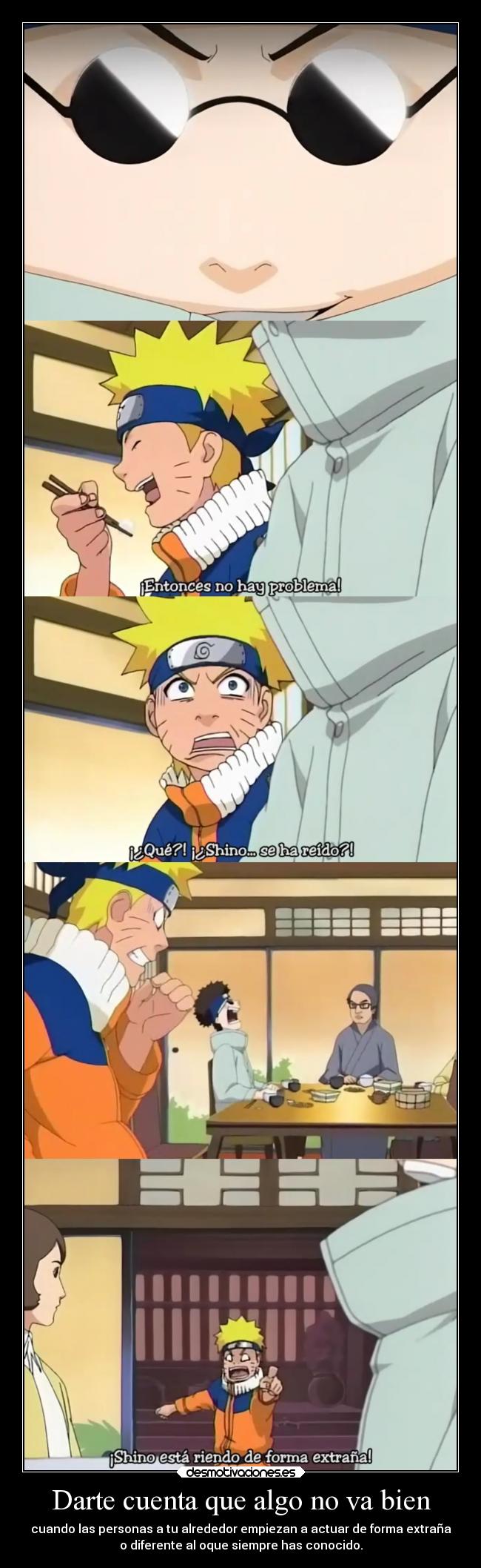 Darte cuenta que algo no va bien -