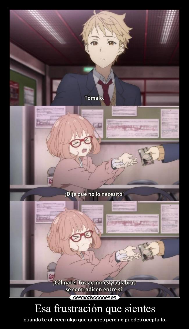 Esa frustración que sientes -