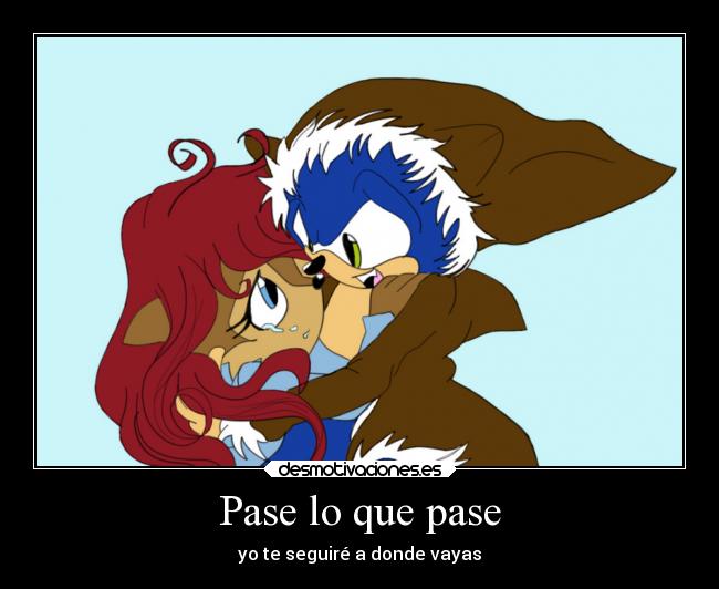 carteles sonic sally acorn sonally desmotivaciones
