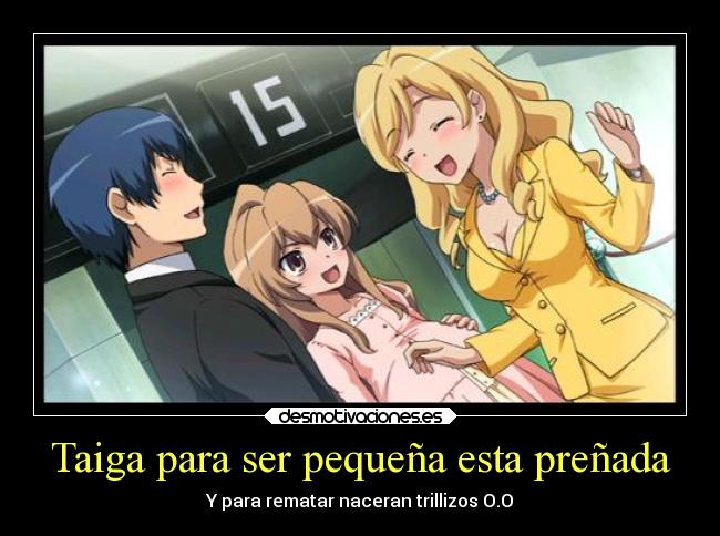 Taiga para ser pequeña esta preñada -