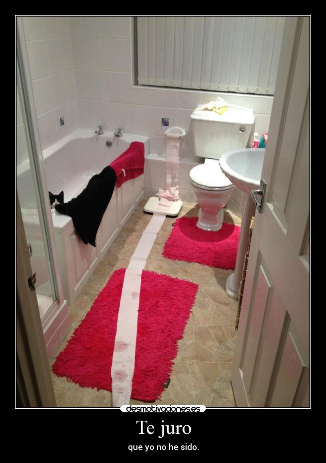 Te juro - que yo no he sido.