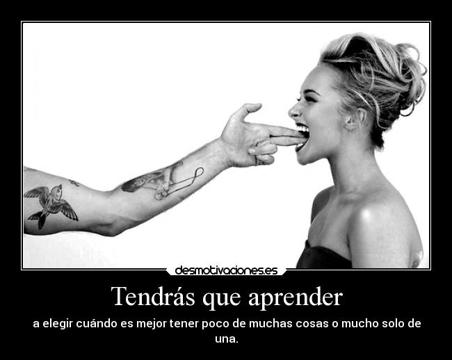 Tendrás que aprender -