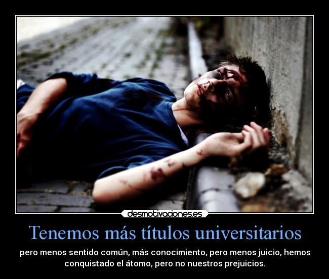 Tenemos más títulos universitarios - 