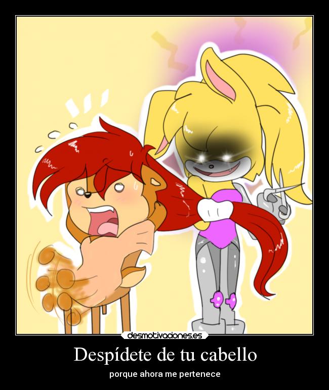 carteles sally acorn bunnie rabbot desmotivaciones