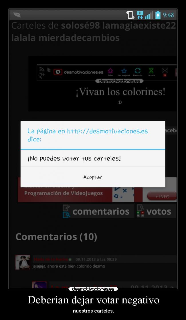 Deberían dejar votar negativo - 