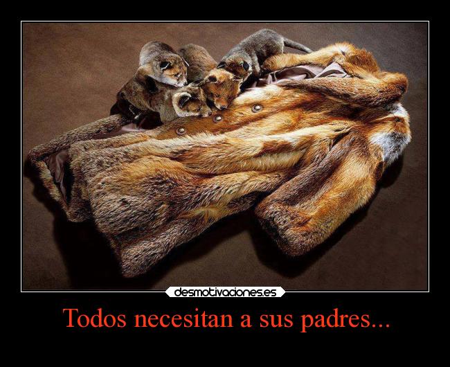 Todos necesitan a sus padres... - 