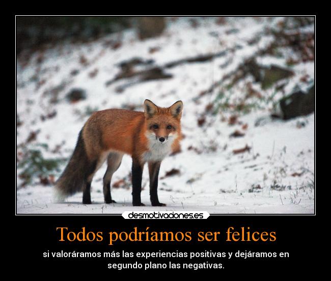 Todos podríamos ser felices -