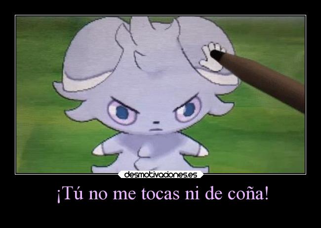 ¡Tú no me tocas ni de coña! -