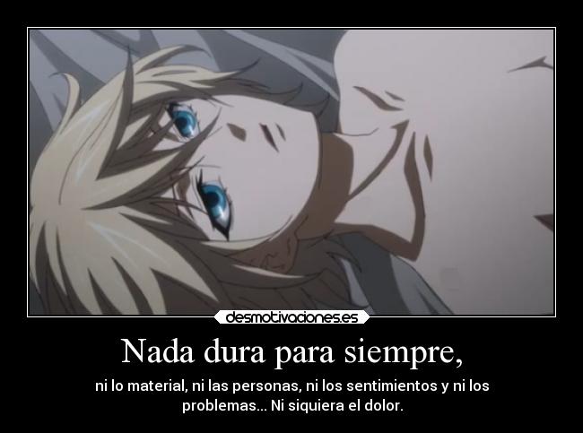 carteles nyanperona tumblr alois trancy kuroshitsuji dura siempre material sentimientos problemas dolor desmotivaciones