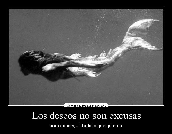 carteles deseos sirena deseos excusas desmotivaciones