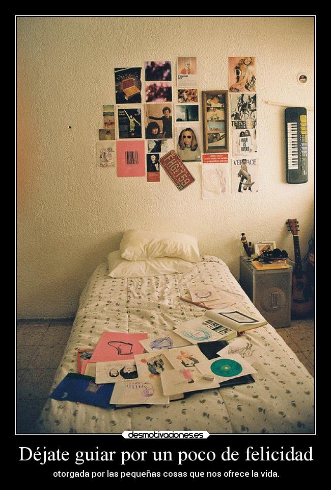 carteles felicidad felicidad guiar dejar pequenas cosas littlethings ofrecer vida life desmotivaciones