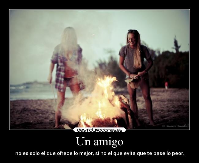 Un amigo -