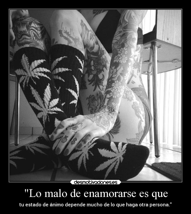 Lo malo de enamorarse es que -