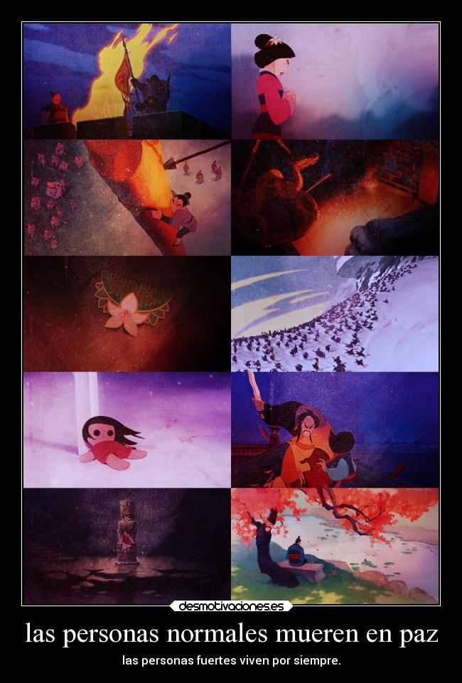 las personas normales mueren en paz -