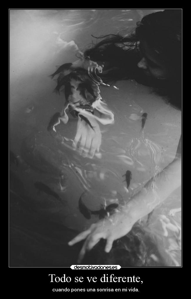 Todo se ve diferente, -