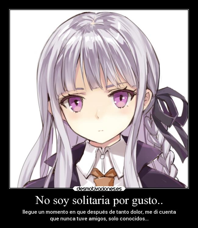 carteles amigos kirigiri kyouko danganronpa anime desmotivaciones