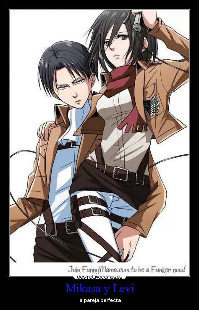carteles amor anime mikasa levi desmotivaciones