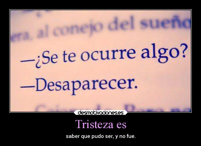 Tristeza es - 
