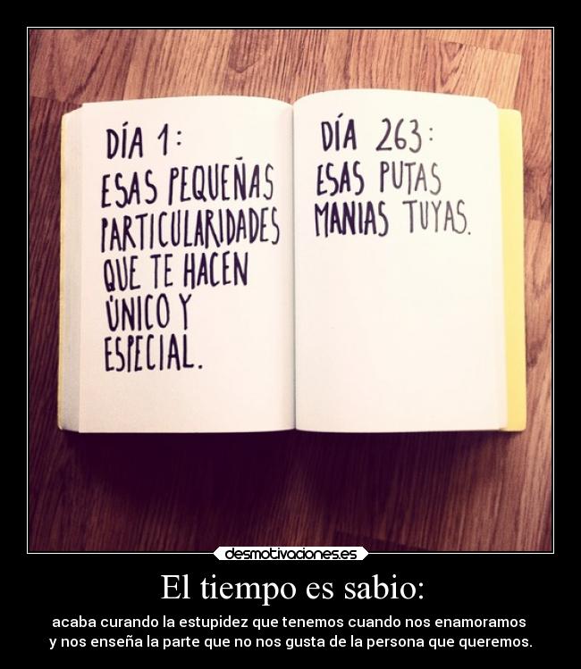 El tiempo es sabio: - 