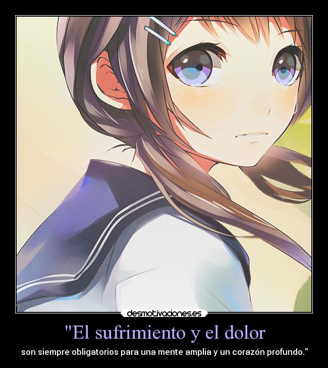 El sufrimiento y el dolor - 
