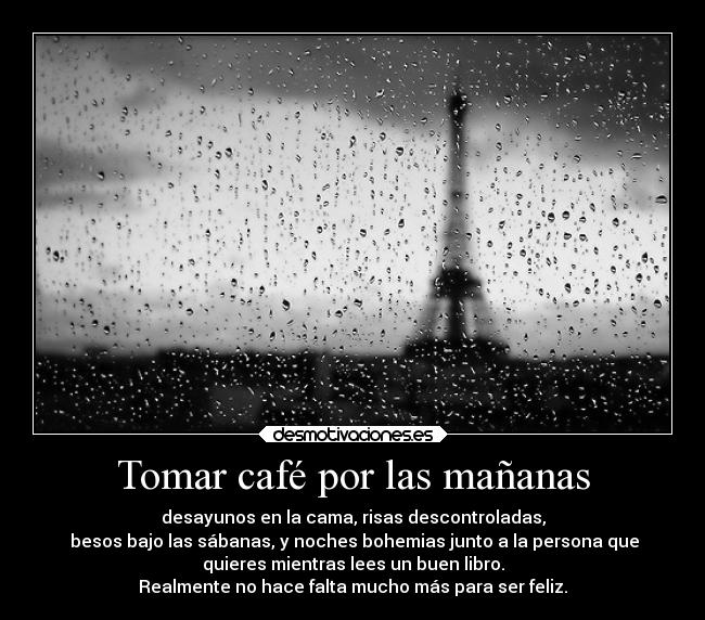 Tomar café por las mañanas -