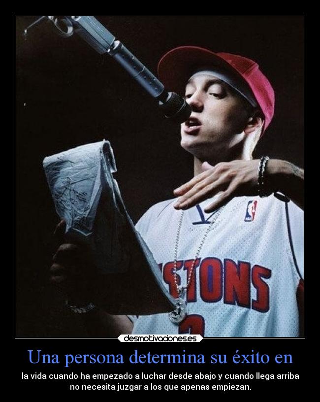 carteles desmotivaciones exito futuro eminem musica desmotivaciones