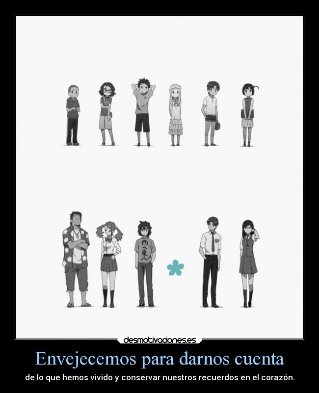carteles desmotivaciones anime anohana menma llorar desmotivaciones
