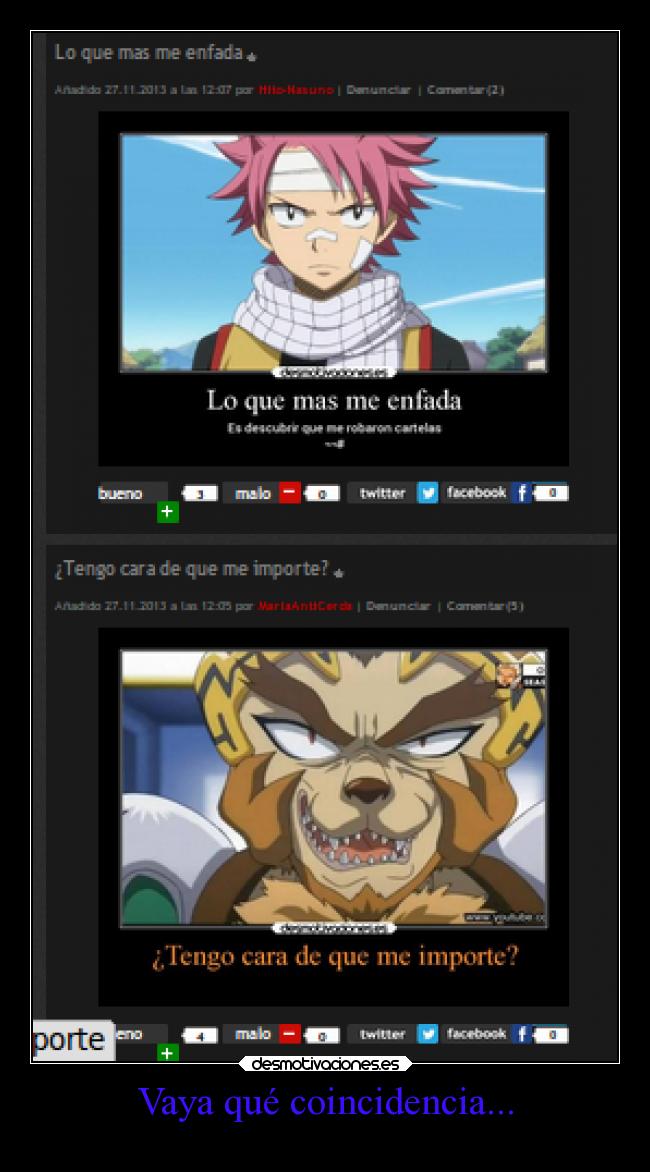 Vaya qué coincidencia... -