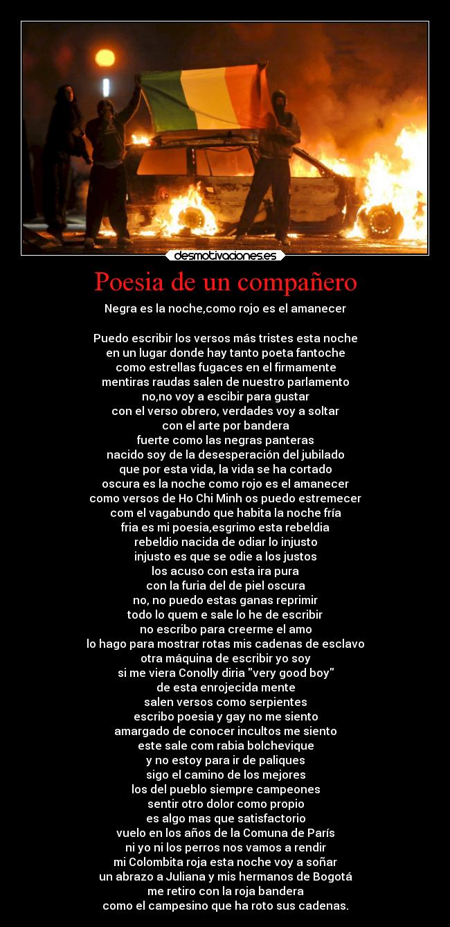 Poesia de un compañero -