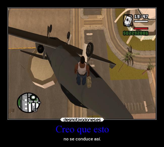 Creo que esto - no se conduce así.