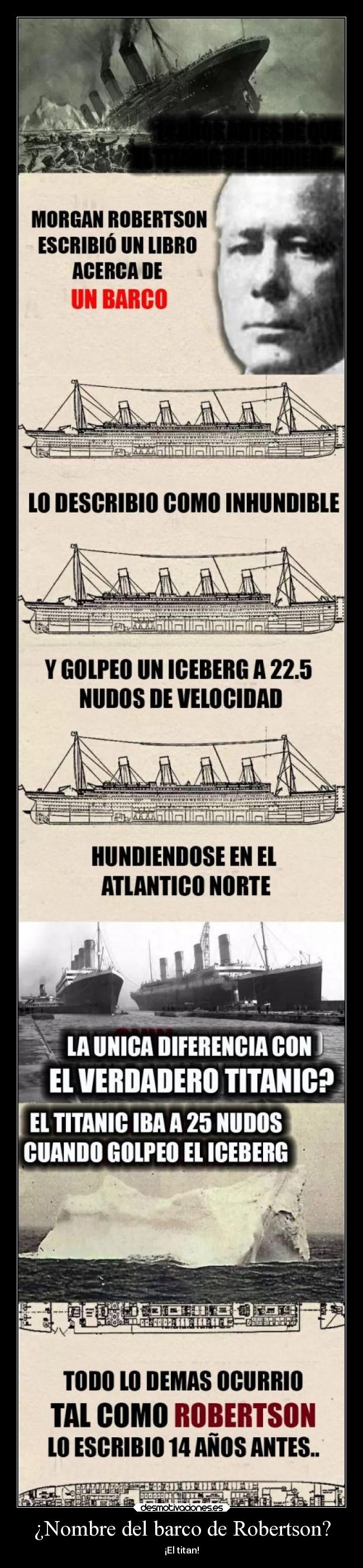 ¿Nombre del barco de Robertson? - 