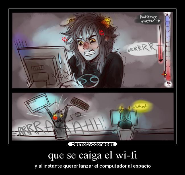 carteles homestruck genderbend wifi computadora desmotivaciones